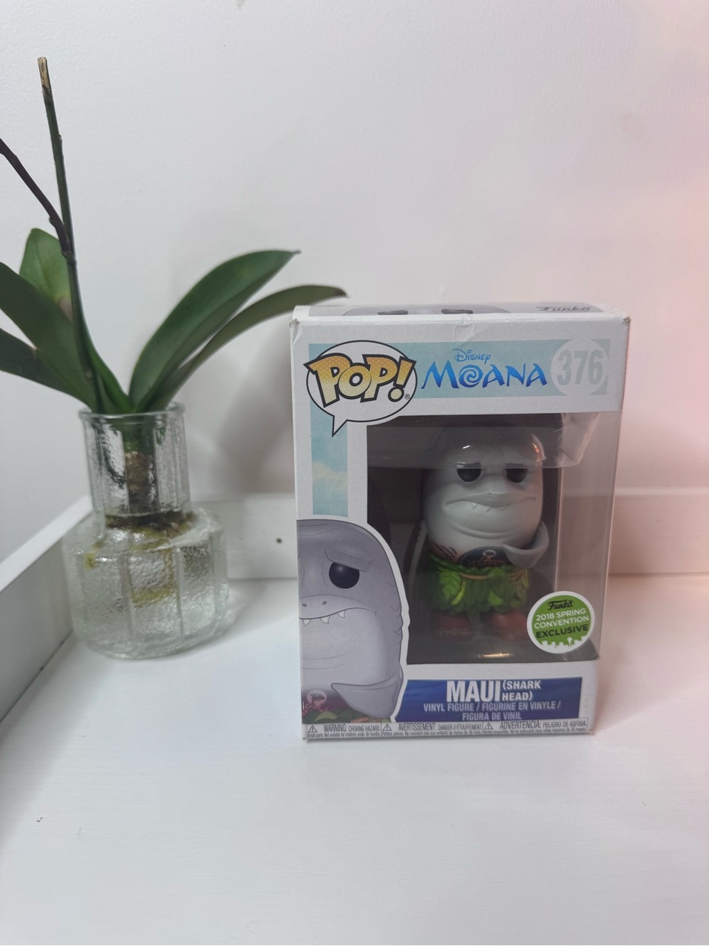 Funko Pop! Maui (Shark Head) Vinyl Figure - White, Green, Brown